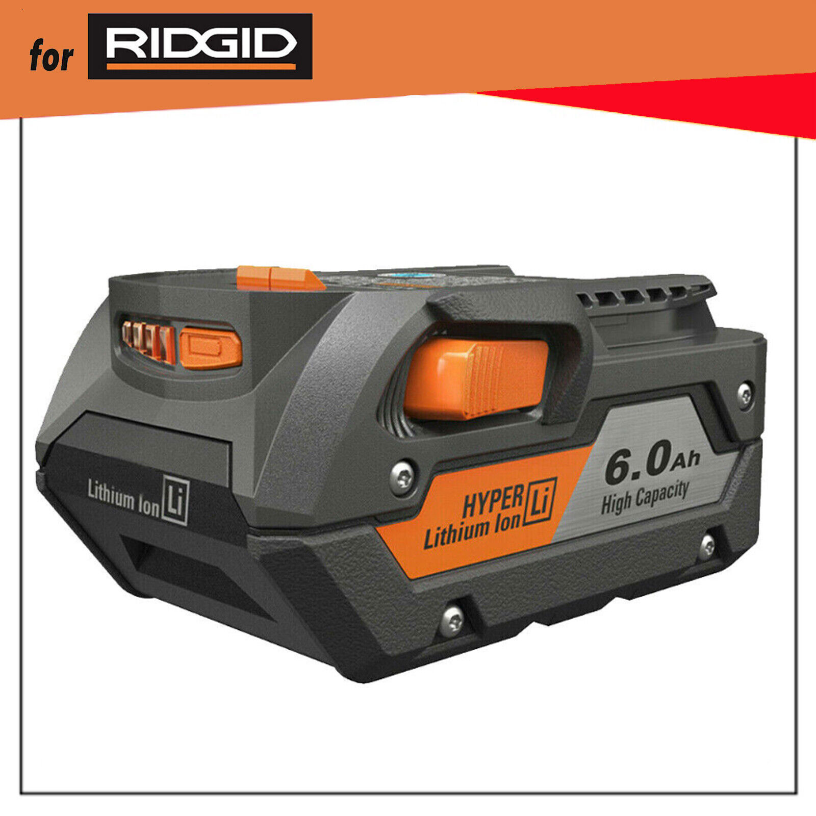 1-2X 18V for Ridgid R840085 8.0Ah/7Ah/6.0Ah/4.0Ah/3.0Ah Lithium Battery R840087