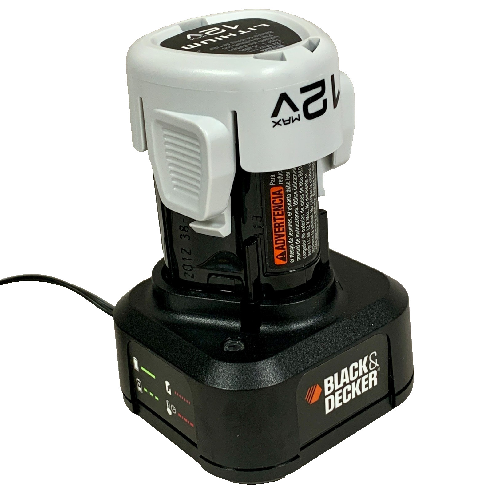 Black & Decker 12V Max Lithium-Ion LCS122 Battery Charger & LBX12 Battery 0001