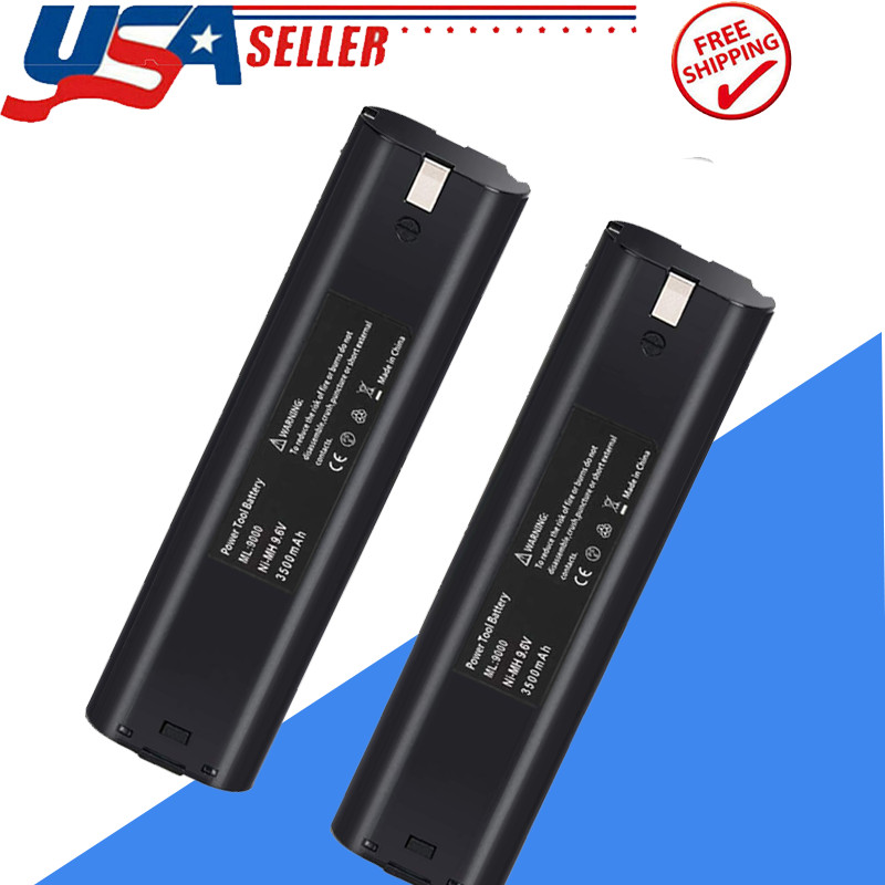 2 Packs for MAKITA 9.6 V 4.8Ah Battery 9000 9001 632007-4 191681-2 9033 9102 US