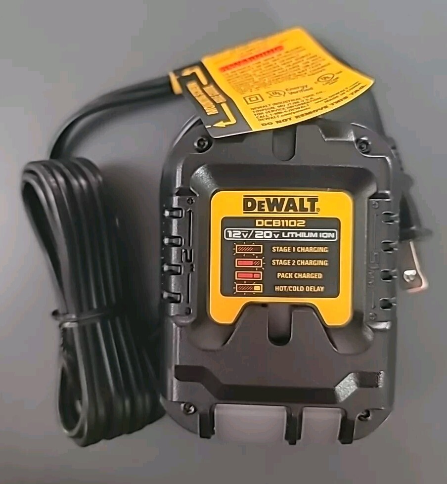 DeWalt FlexVolt 12V Max/ 20V Max Compact Battery Charger 2 Amp Model DCB1102