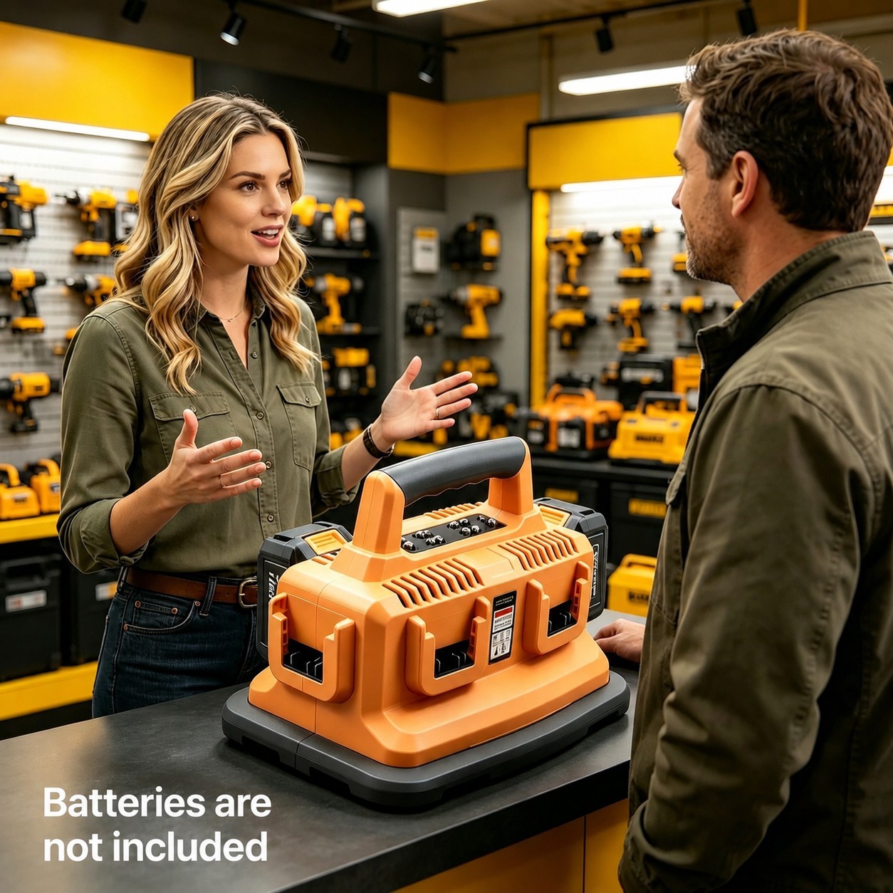 For Dewalt 20V 60V Max 6 Port Multi Fast Charger Station DCB104 DCB118 DCB1112