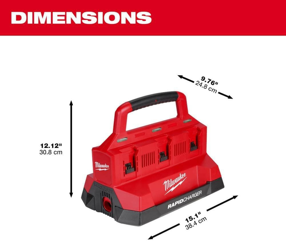 Milwaukee Electric – M18. PACKOUT. SIX Bay Rapid Charger