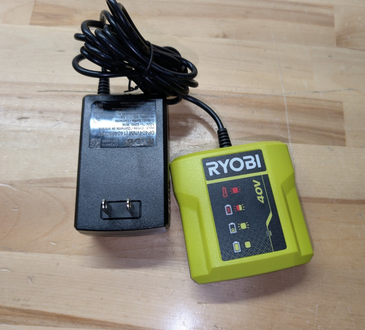 RYOBI 40V Lithium Battery Charger (OP404)