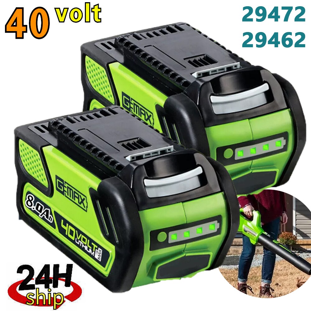 9.0AH Battery/ChargerFor Greenworks 40V G-MAX Lithium Battery 29462 29482 29472
