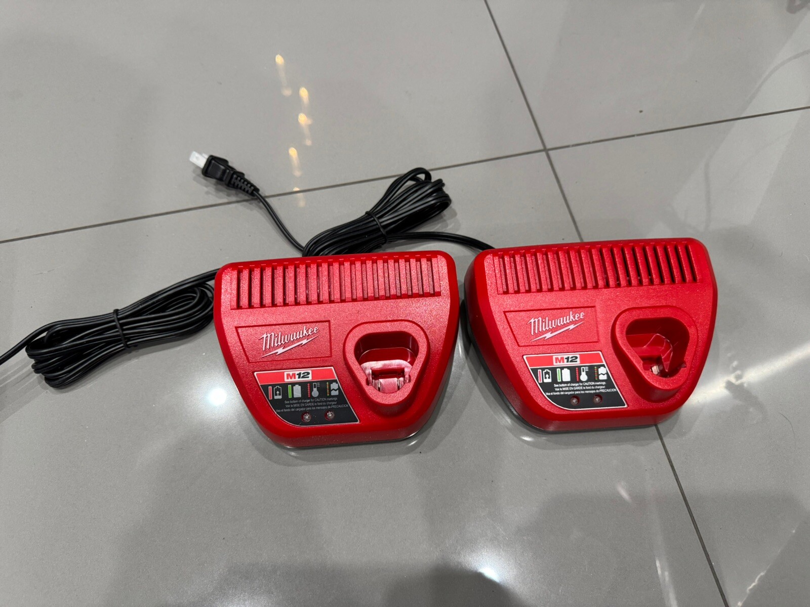 2 Milwaukee M 12 Battery Chargers Only 48-59-2401
