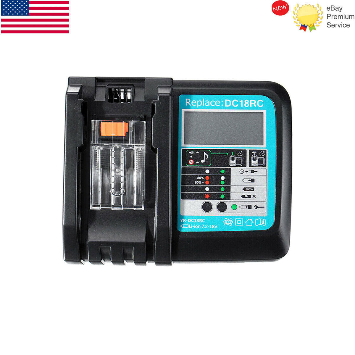 NEW18V For Makita Battery 3AH LITHIUM-ION BL1850B BL1860 Charger DC18RC
