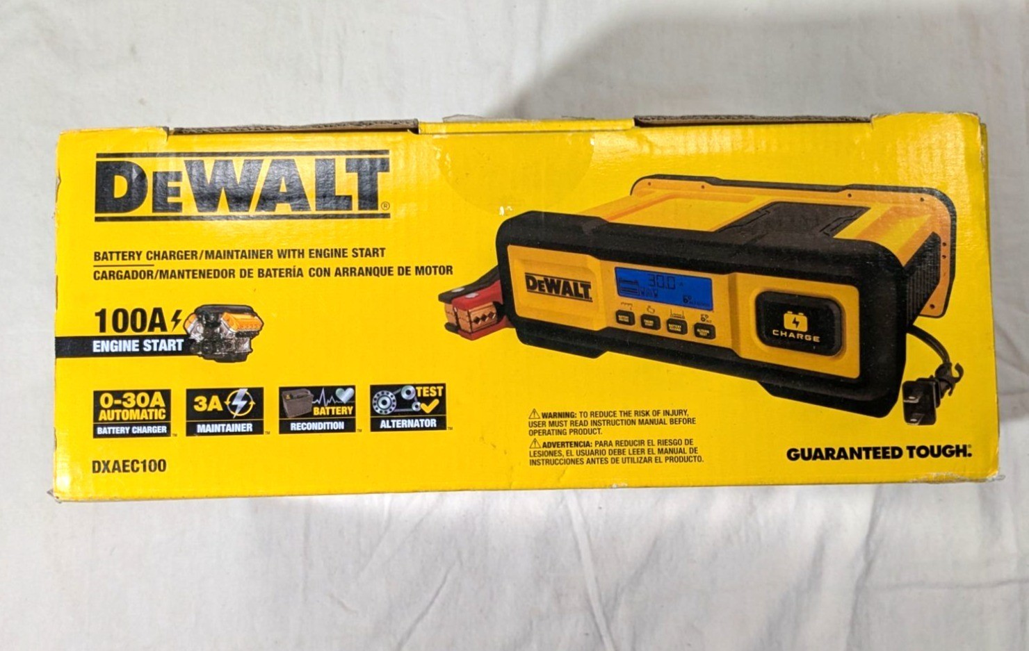 DEWALT DXAEC100 Battery Charger/Maintainer With 100A Engine Start 12V