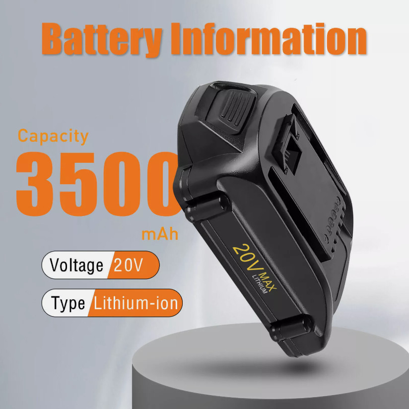 4.0AH For WORX WA3520 20V Max LITHIUM Rechargeable Battery WA3525 WA3575 WA3578