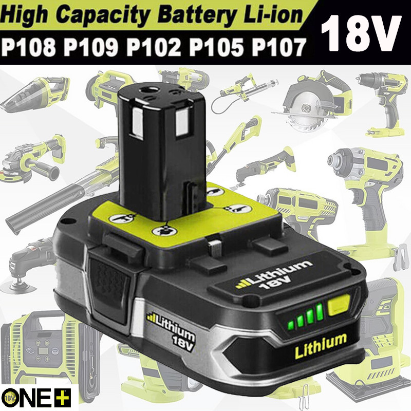 Battery 3.6AH For RYOBI P108 18V 18Volt One Plus High Capacity Lithium-ion P107