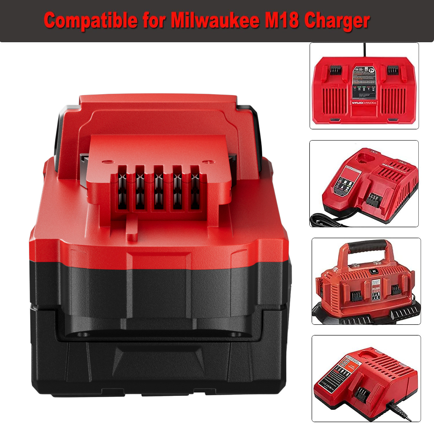 5.0Ah For Milwaukee M18 Extended Capacity Battery Lithium XC 48-11-1860 NEW