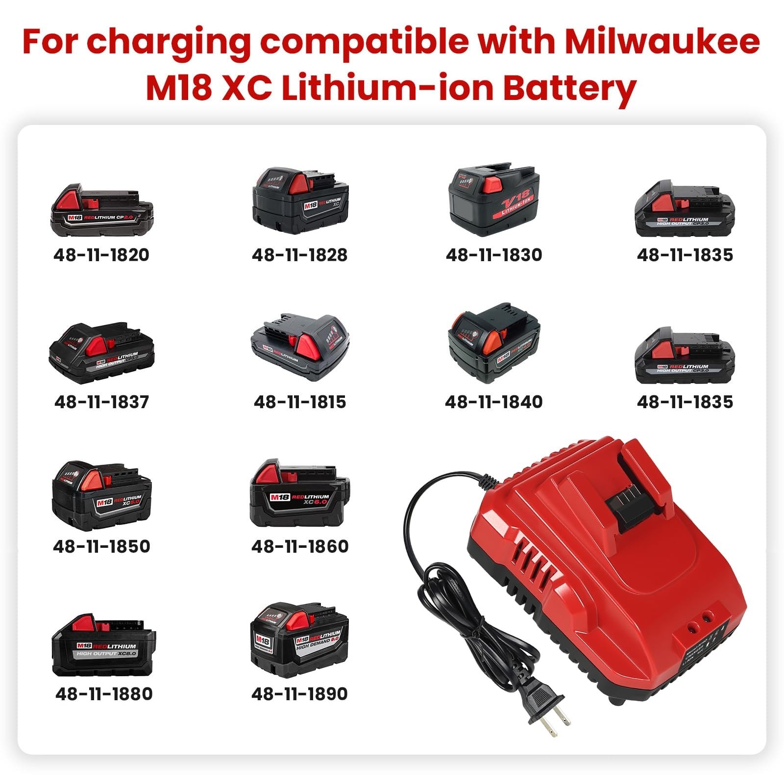 Rapid Battery Charger Station for 18V Lithium Batteries – Fast Charging, Compati