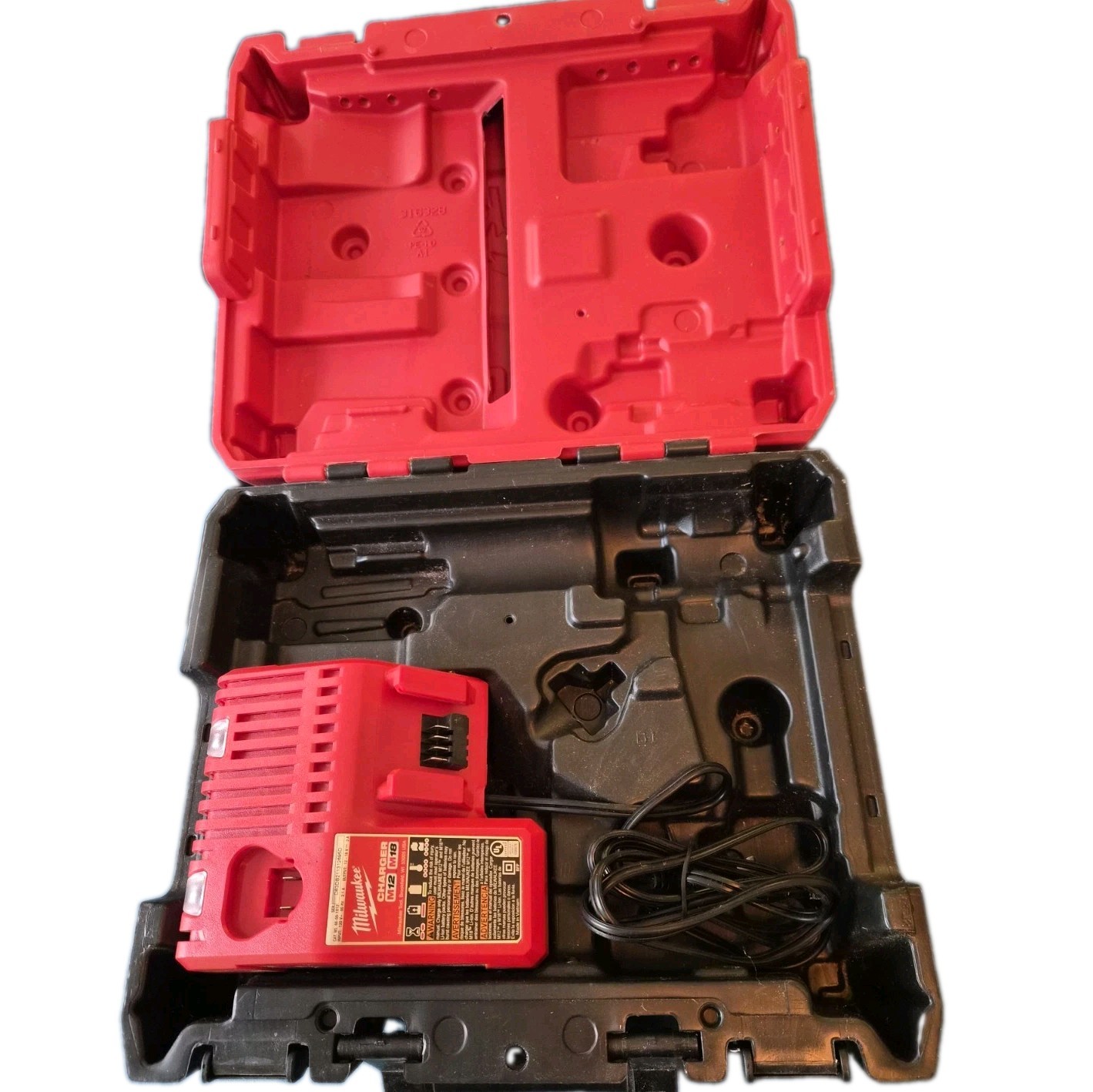 Milwaukee 48-59-1812 M18 M12 Battery Charger OEM Tested + 2855-22 hard case ONLY