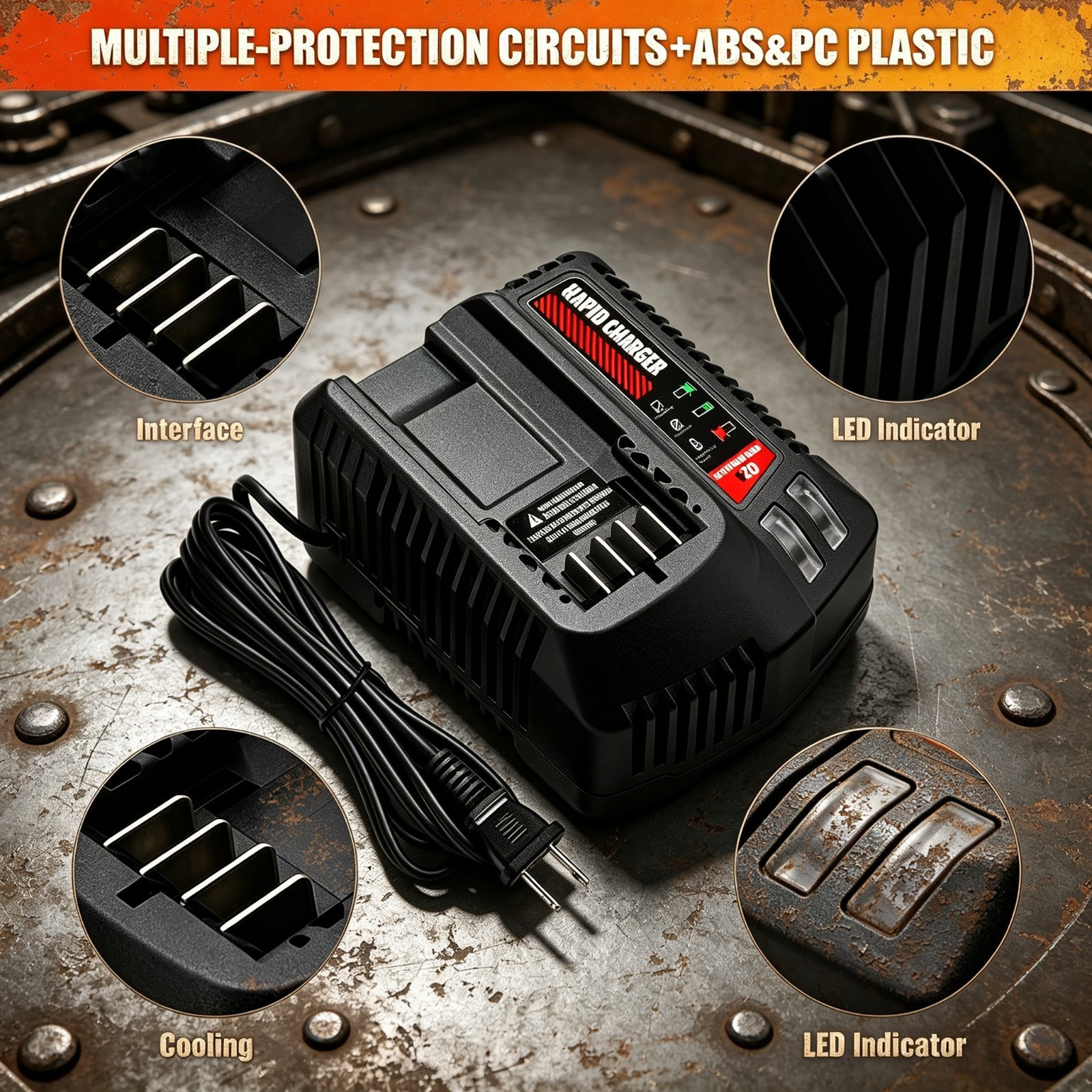 V20 20V Battery Fast Charger CMCB104 For Craftsman 20V Max Lithium ion Battery