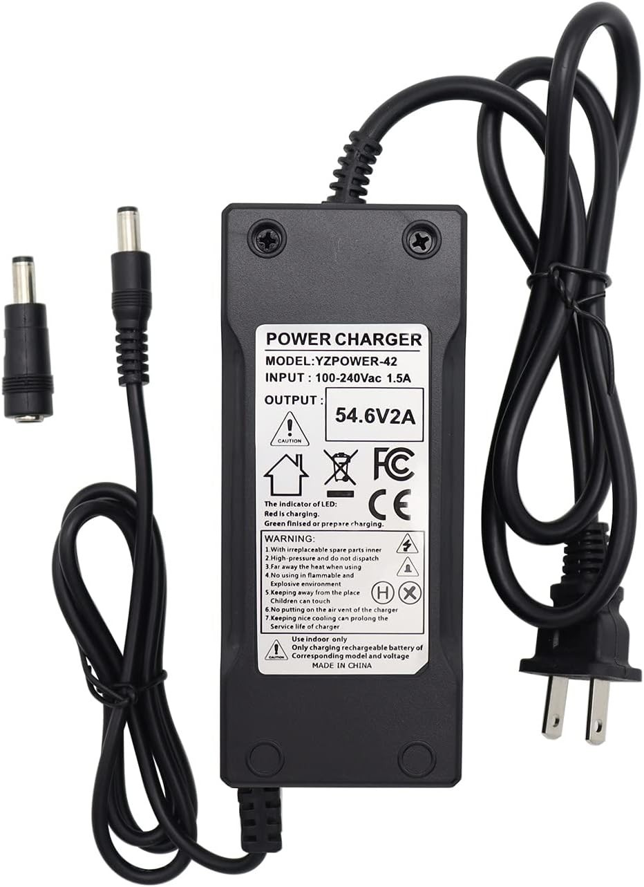 Efficient 54.6V 2A Charger for 13S 48V Lithium Batteries – Global Input Voltage