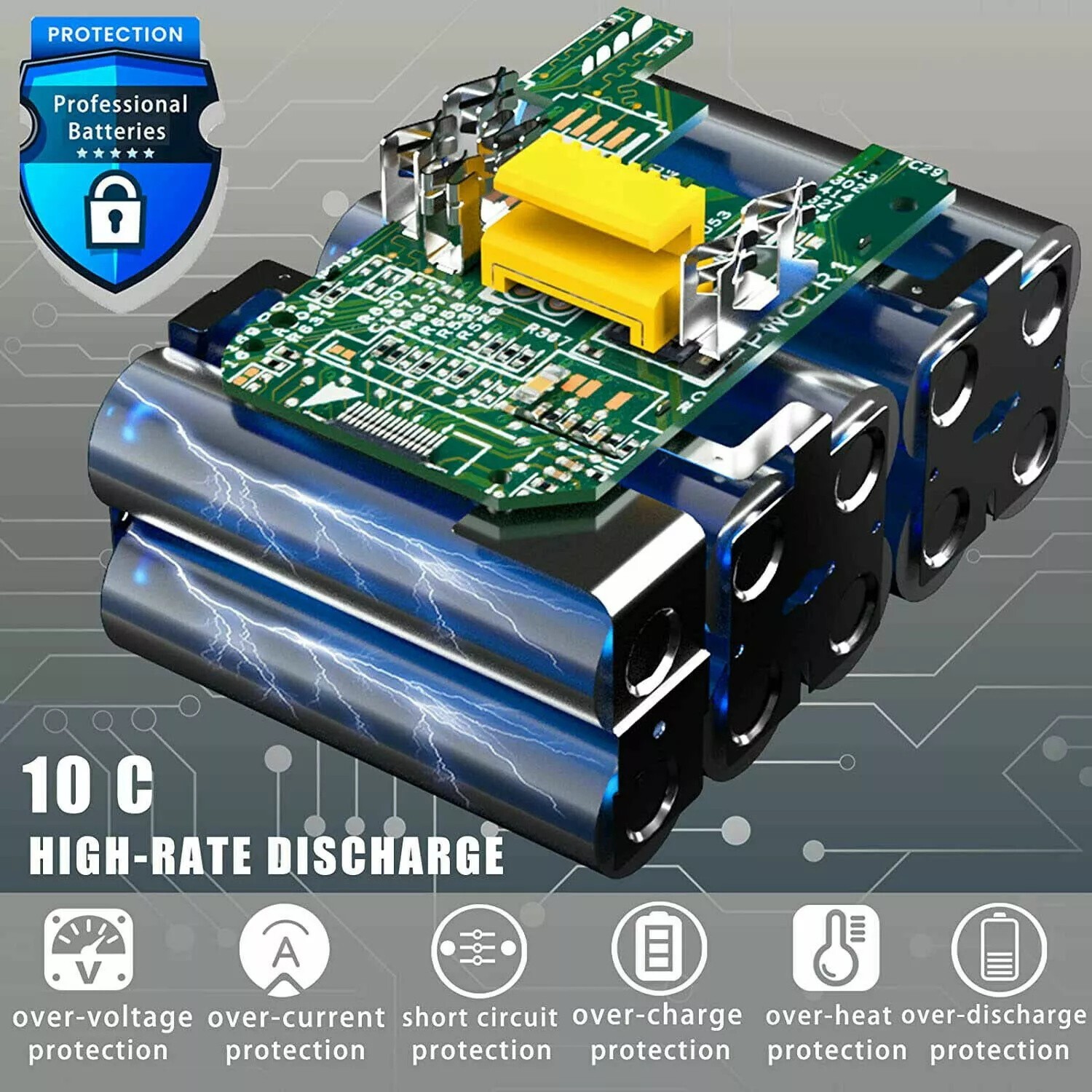 3Ah 18V For Makita 18Volt BL1830 BL1840 BL1860 BL1850 18V Cordless Tools Battery