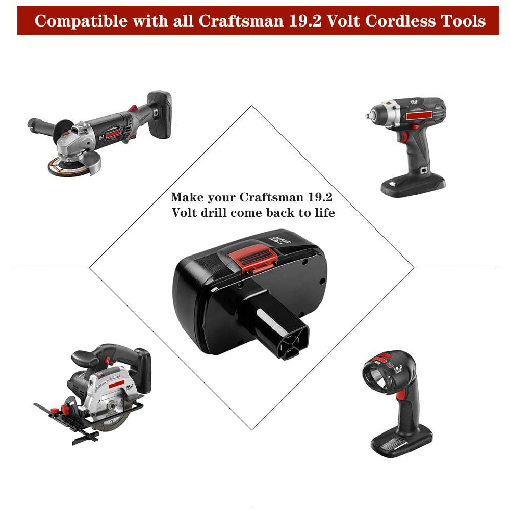 NEWEST 2X DieHard Battery For Craftsman C3 11375 130279005 Cordless 19.2V 4.8Ah