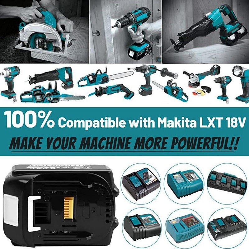 3Ah 18V For Makita 18Volt BL1830 BL1840 BL1860 BL1850 18V Cordless Tools Battery