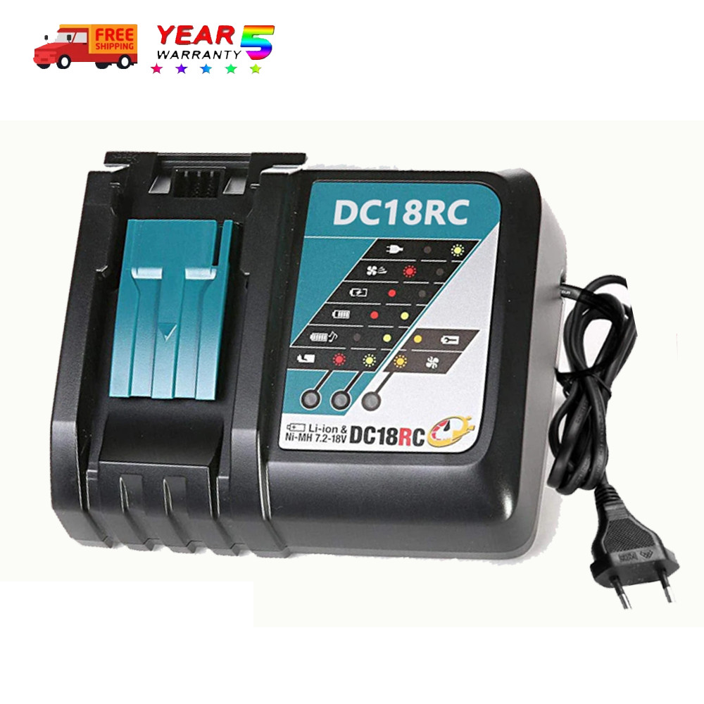 For Makita DC18RC 18V LXT Lithium‑Ion Rapid Optimum Battery Charger BL1830 1860