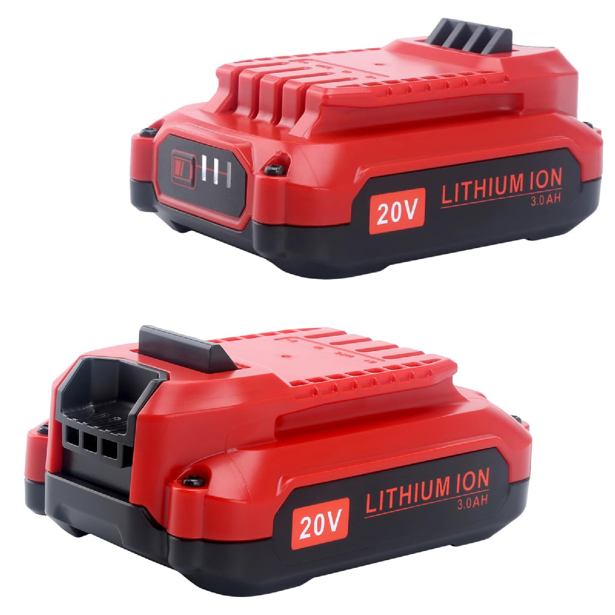 Tulepowceeng 2 Pack 20V 3.0Ah Lithium Replacement Battery Compatible Craftsman