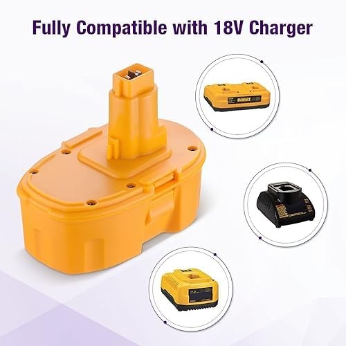 Itechbatt Replacement Battery For Dewalt Dc385 Dc390 Dc759 Dw936 Dw938 Dw056