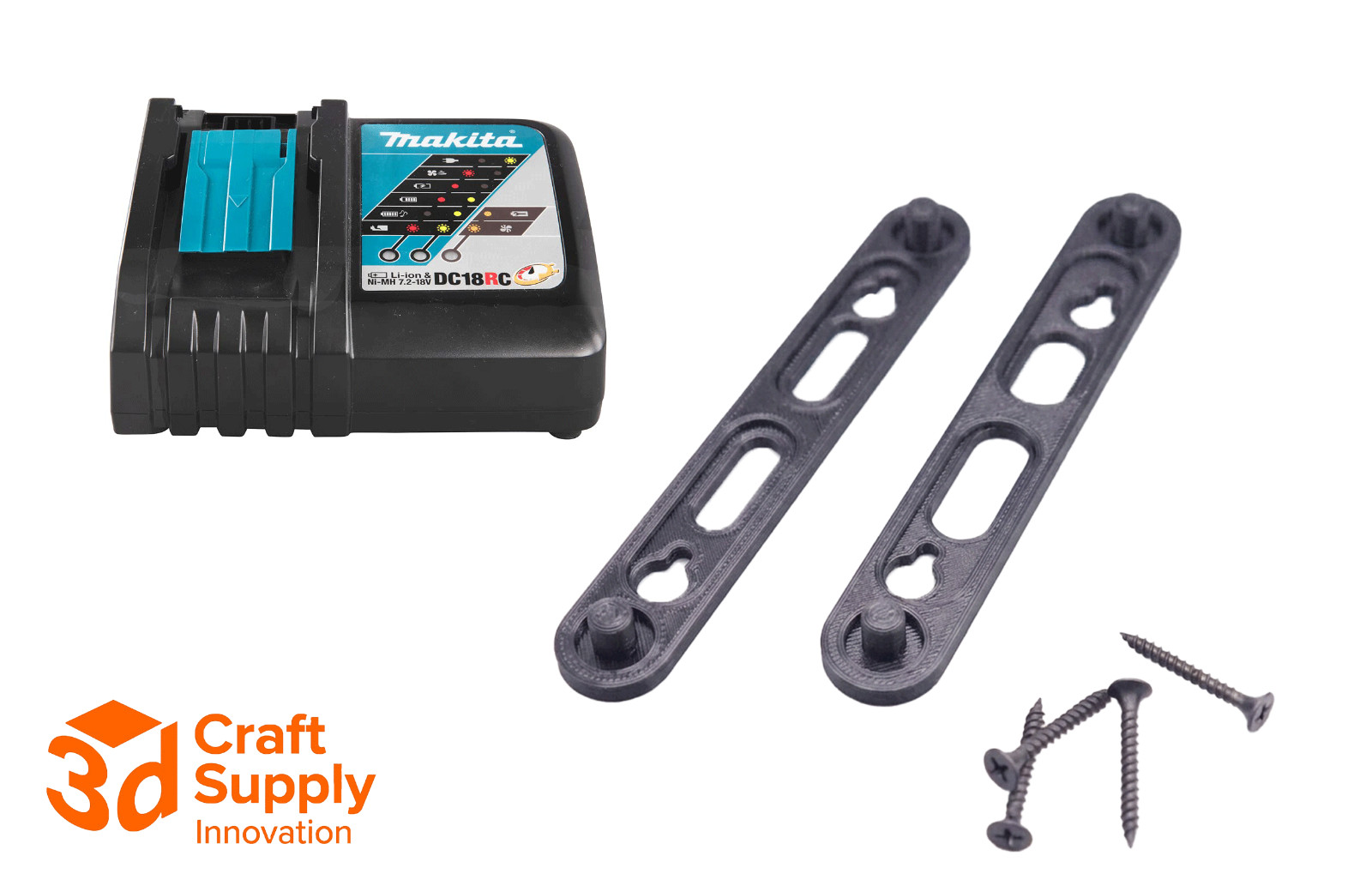 Pressure Holder Wall Mount for Makita DC18RC Single Port Charger 18v