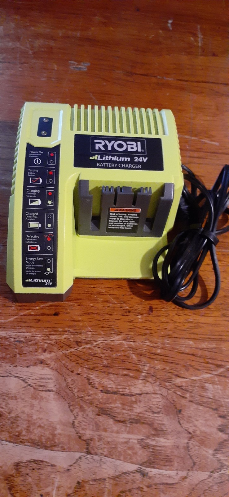 Ryobi Lithium 24V Battery Charger OP140 Tested FREE S/H