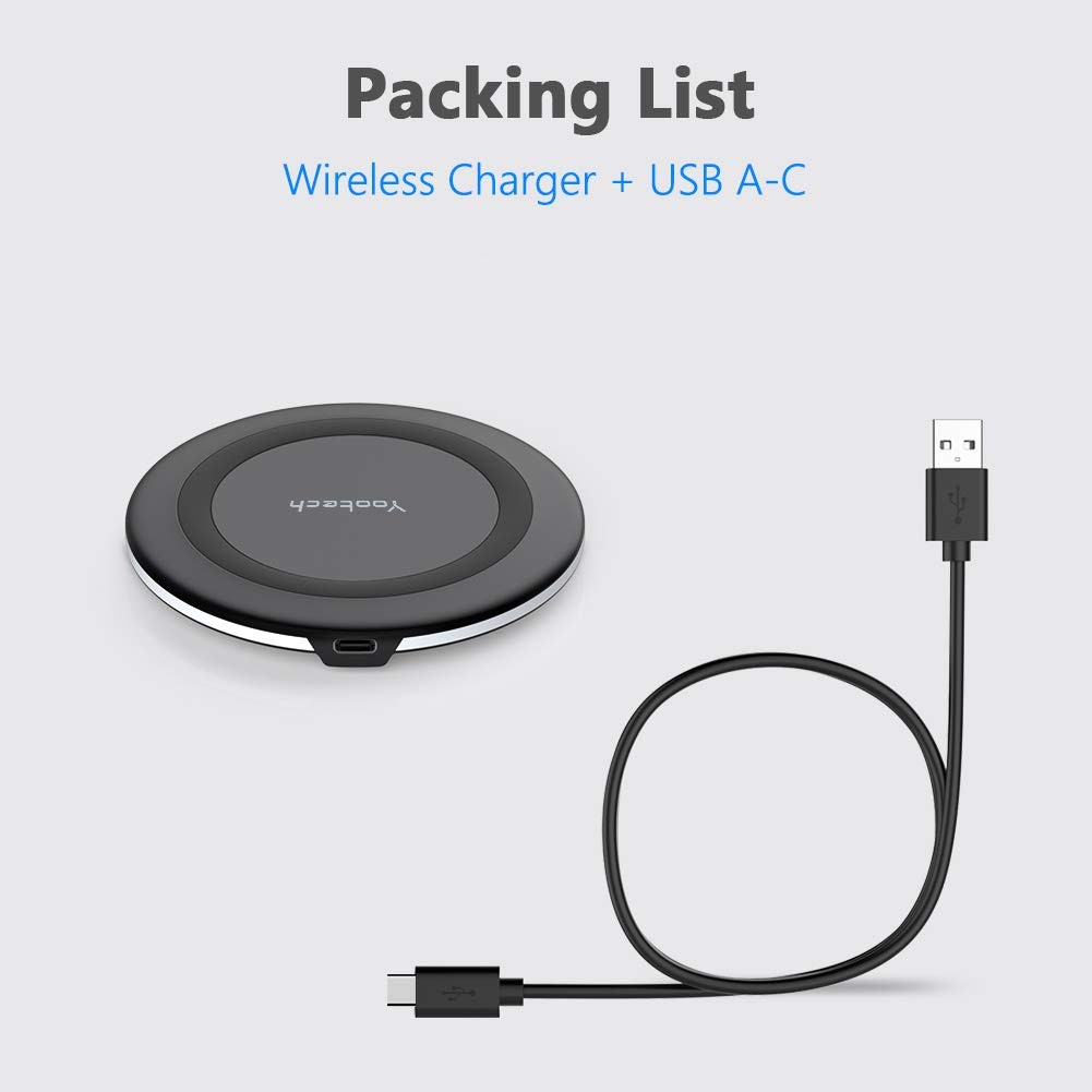 Yootech Wireless Charger10W Max Wireless Charging Pad Compatible Iphone 17/17