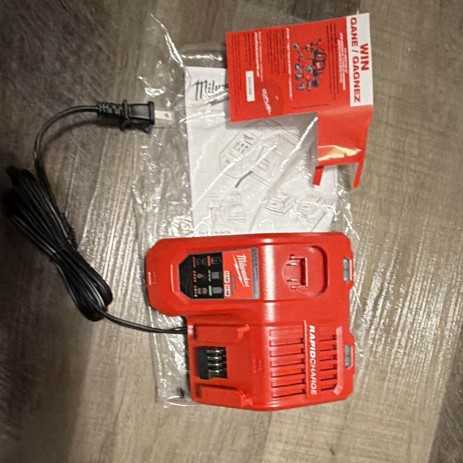 Milwaukee M12/M18 Rapid Charger for 12V & 18V Batteries, Red
