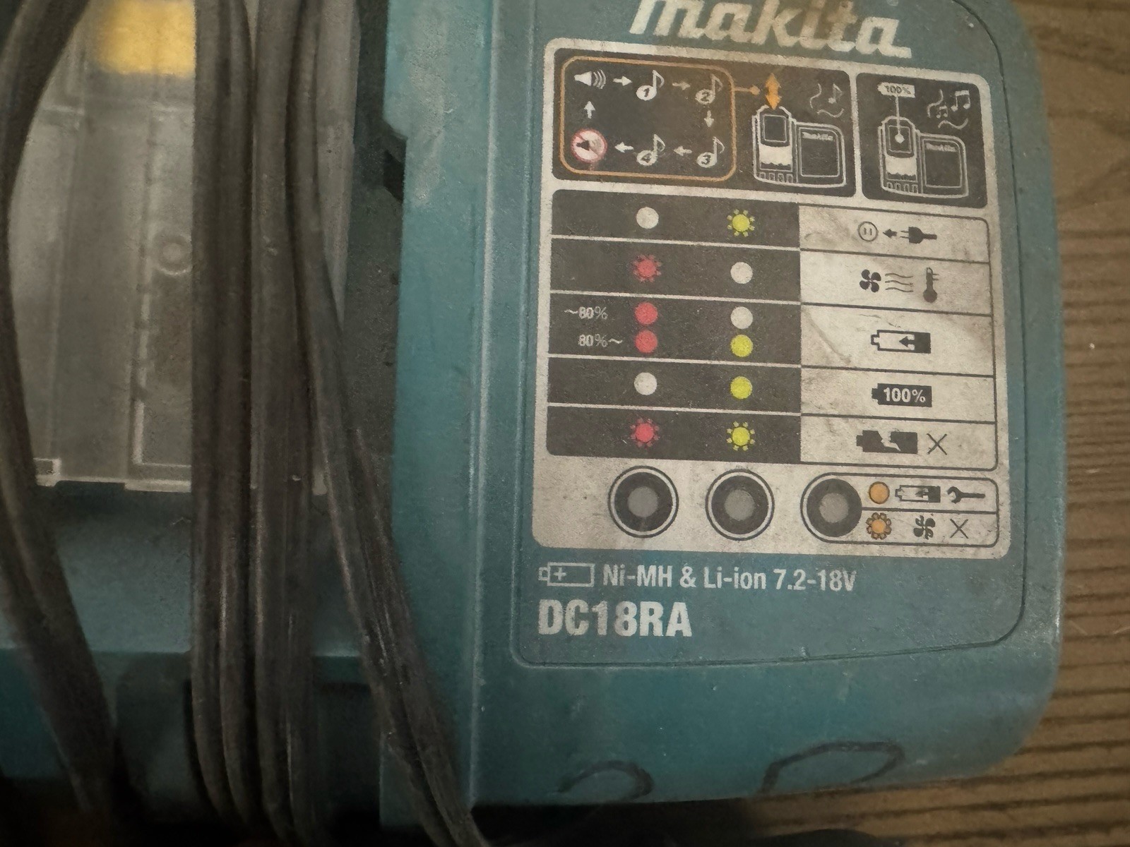 Lot of 5 Makita DC18RA 7.2V–18V Li-Ion Rapid Battery Chargers Tested Working