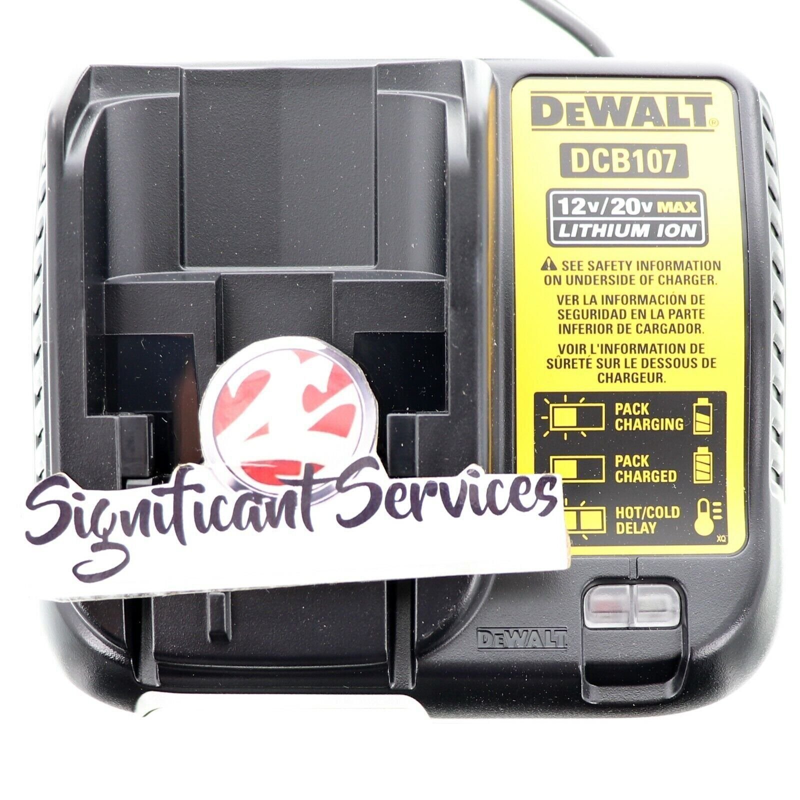 DeWALT DCB107 12V/20V MAX Lithium Ion Charger (Bulk Packed)