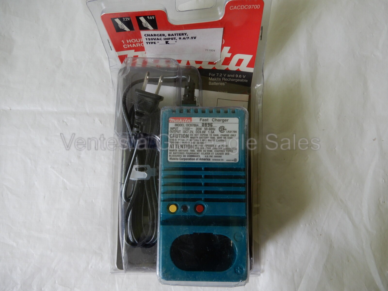 NEW Makita DC9700A 1 Hour Fast Charger for 7.2V & 9.6V Battery 7000, 9000, 9100