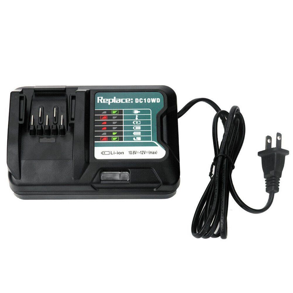 Charger for Makita 10.8V 12V DC10WD BL1016 BL1021B BL1041B FD05 Li-ion Battery