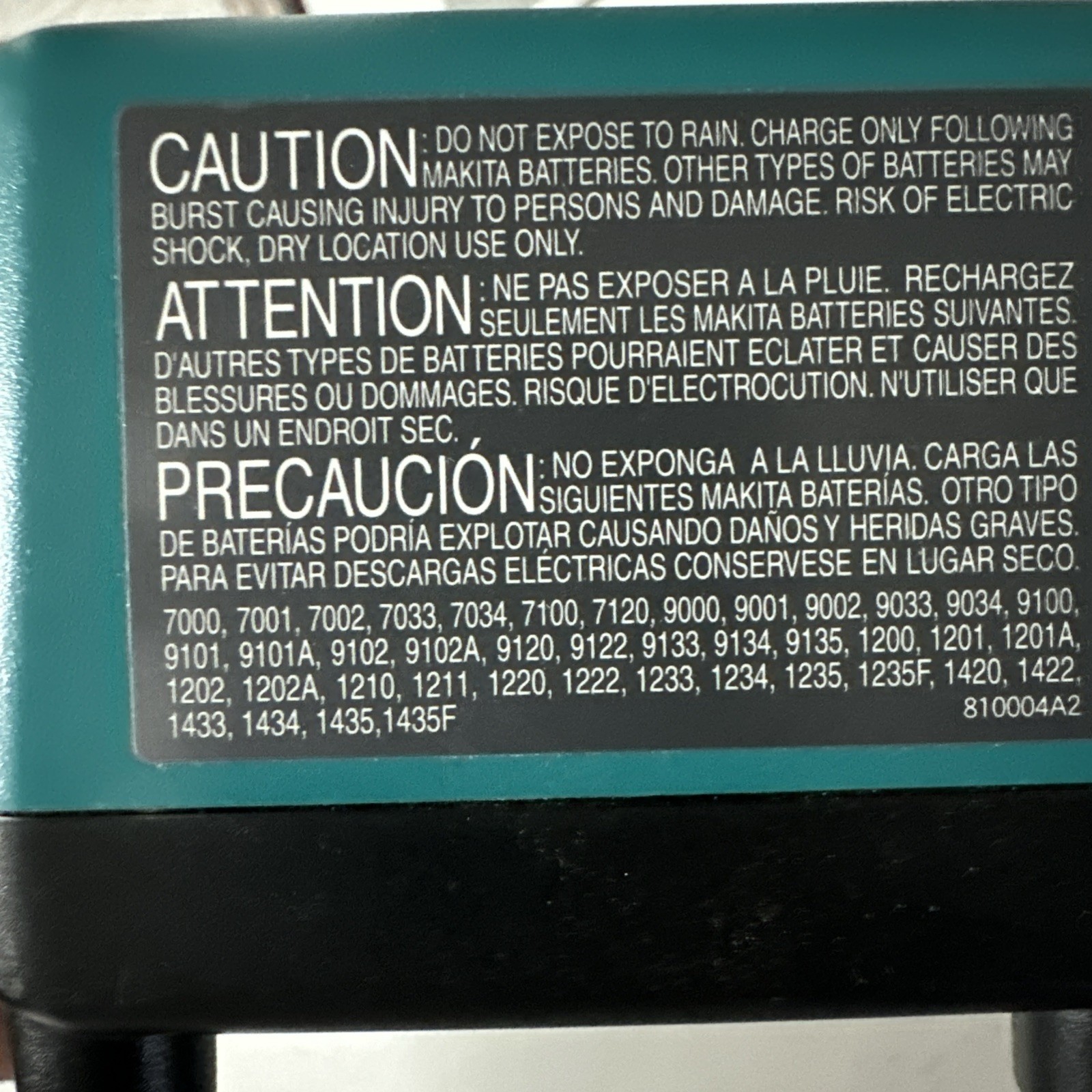Genuine Makita Cordless Tools DC1414 7.2V~14.4V Ni-MH/Ni-CD Battery Charger 2.6A