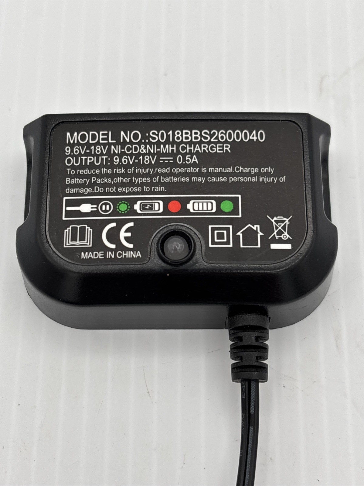 USPLUG Ni-CD&Ni-Mh Charger for BLACK&DECKER S018BBS2600040 Battery Charger