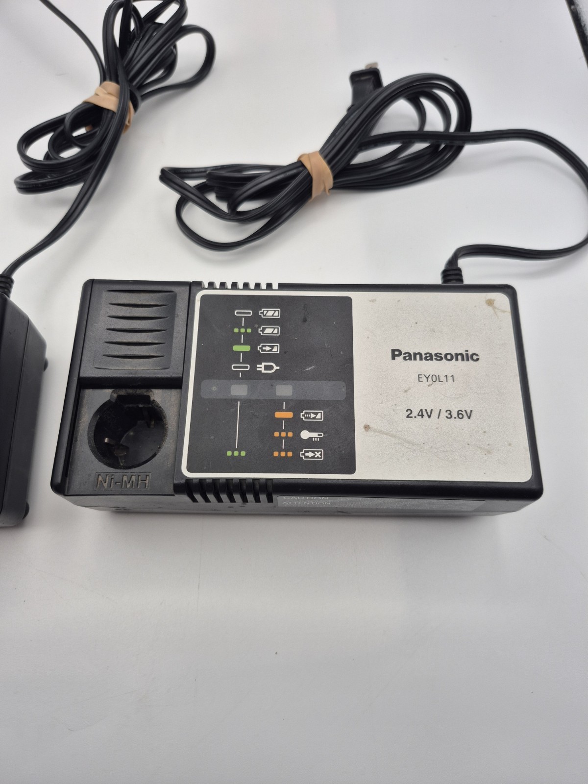 Lot of 2 Panasonic EY0L11 2.4 V/ 3.6 V Ni-MH and Li-Ion Battery Charger Untested