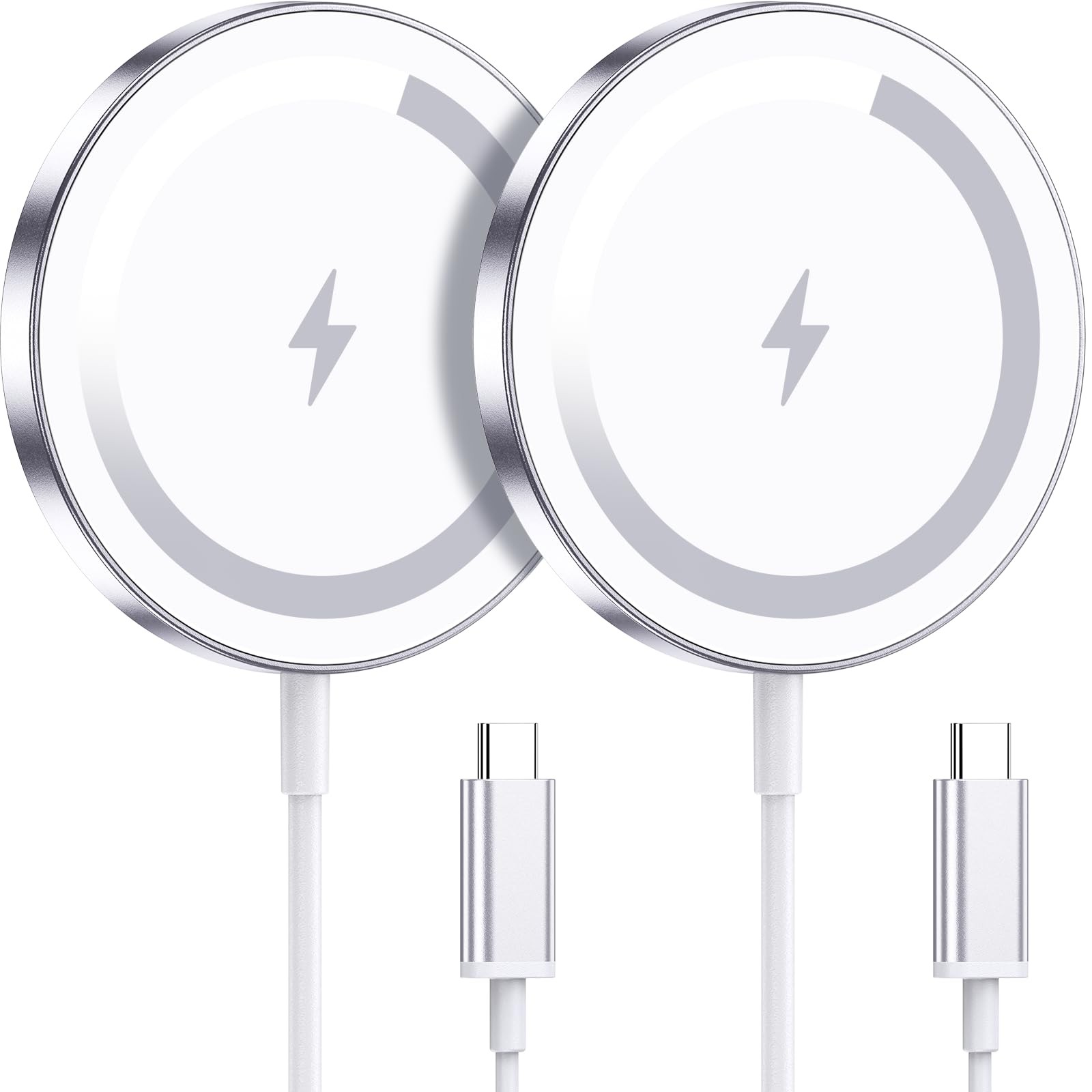 Wrvvr For Apple Mag-Safe Charger 2 Pack Magnetic Wireless Charger For Iphone