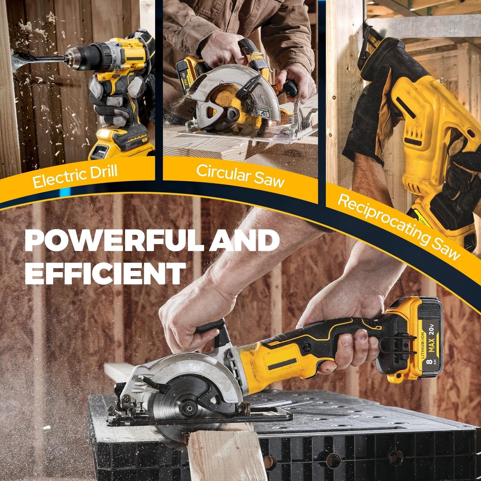 Quasyrealim 2-Pack 8000Mah High Capacity Battery Compatible Dewalt 20V Max