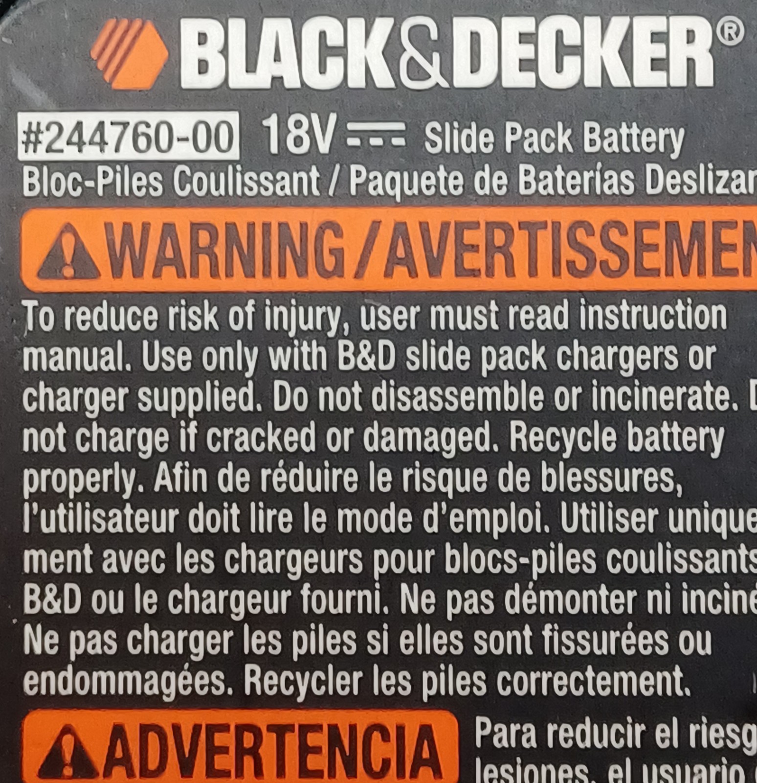 Black & Decker Fire Storm 18V Dual Charger FS180DC UD-18V2C With 2 Batteries