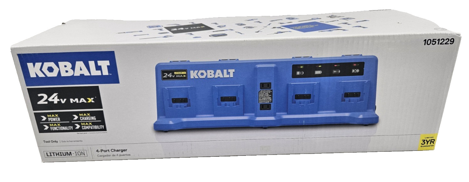 Kobalt 24V MAX 4-Port Charger KRC 2404-03
