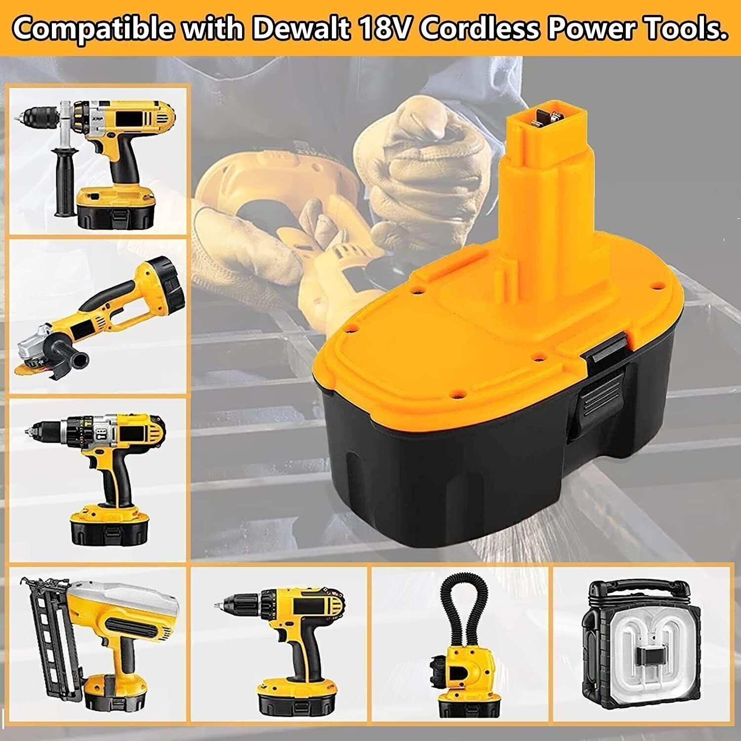 18V For Dewalt 18 VOLT 4.8Ah XRP DC9096 DC9098 DC9099 DW9116 Cordless Battery