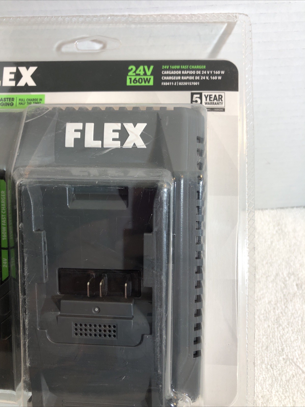 Flex Tools 24V 160W Fast Charger | For Flex Lithium Ion Batteries NEW IN BOX
