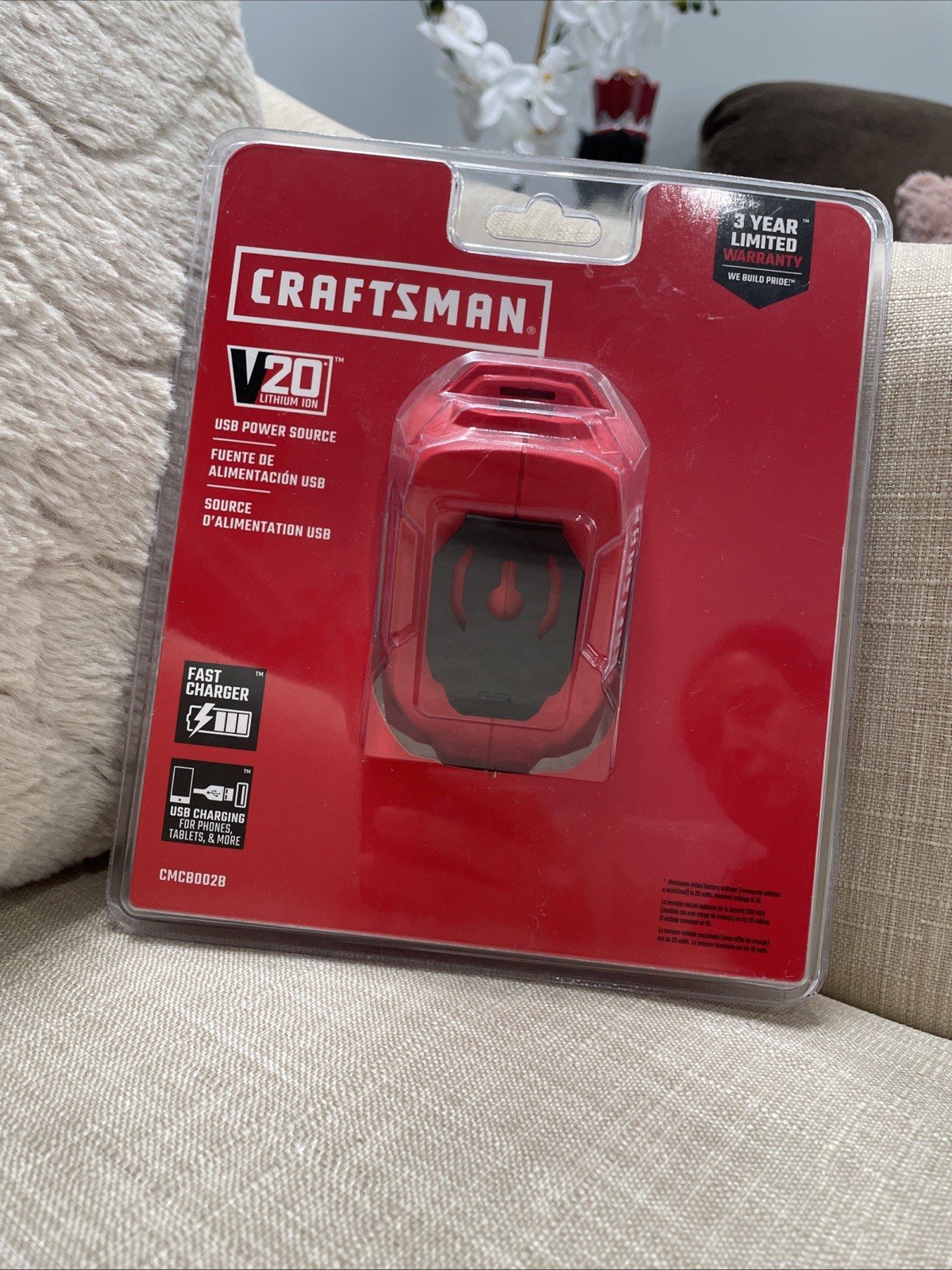 Craftsman CMCB002B Charging Adapter – Red