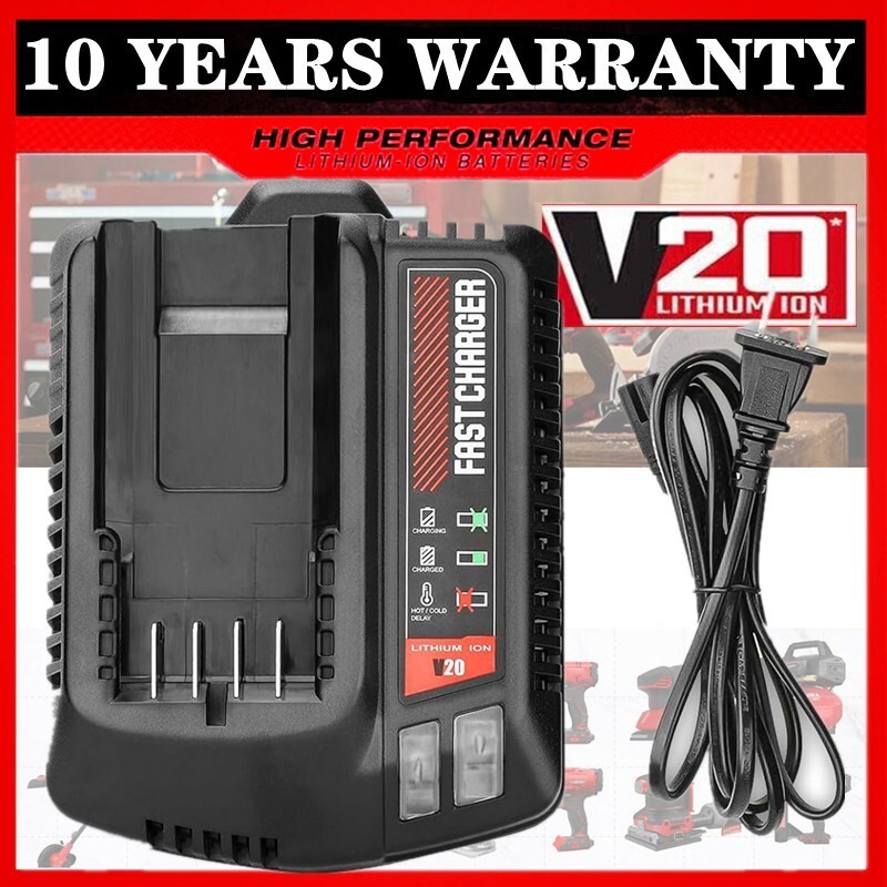 V20 20V Battery Fast Charger CMCB104 For Craftsman 20V Max Lithium ion Battery