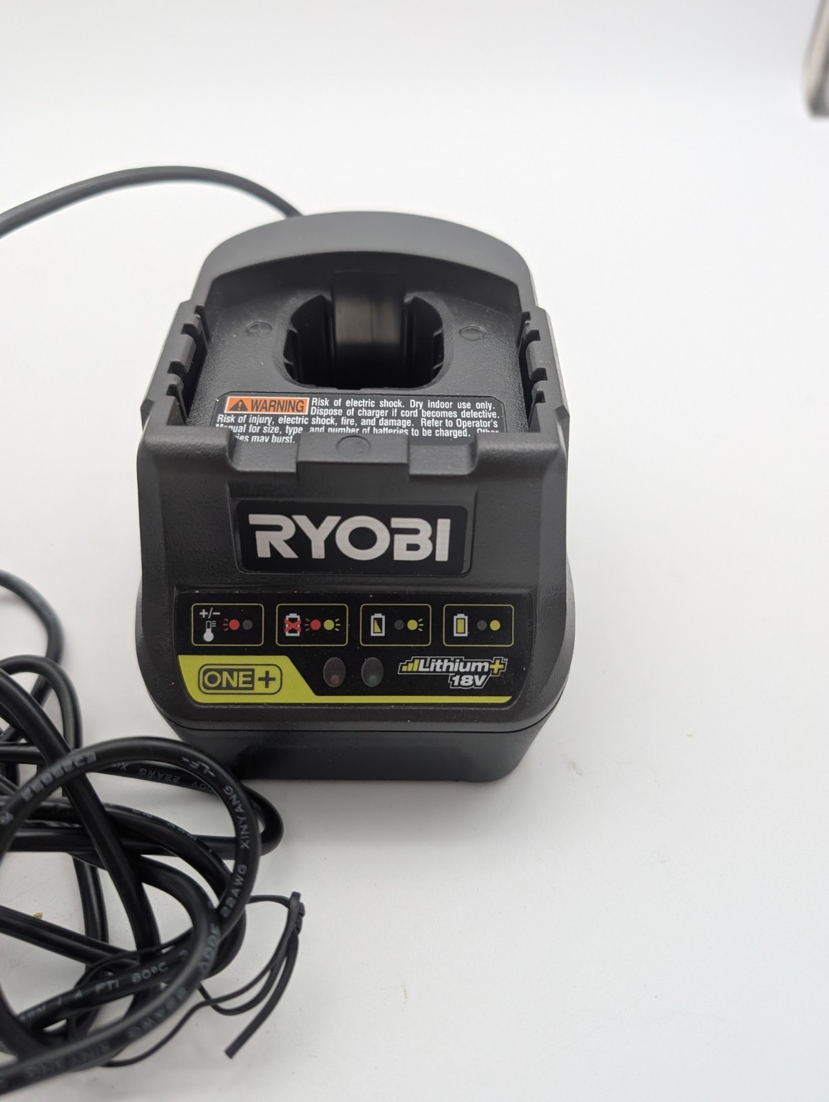 Ryobi 18V ONE+ P118B Lithium-Ion Battery Charger – Works *Battery Not Included*