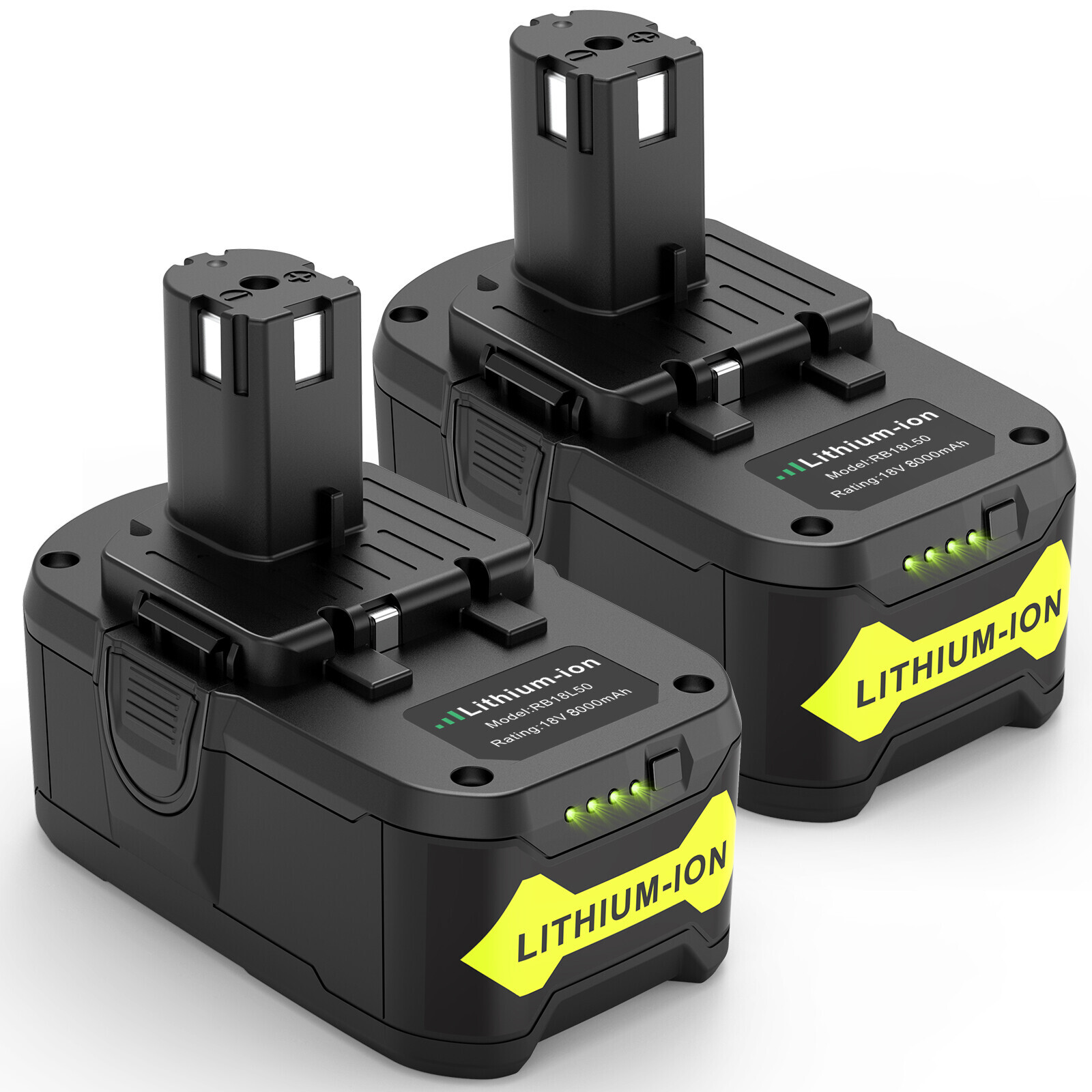 P108 18 Volt For RYOBI 18V One+ Plus High Capacity Lithium Ion Battery+Charger
