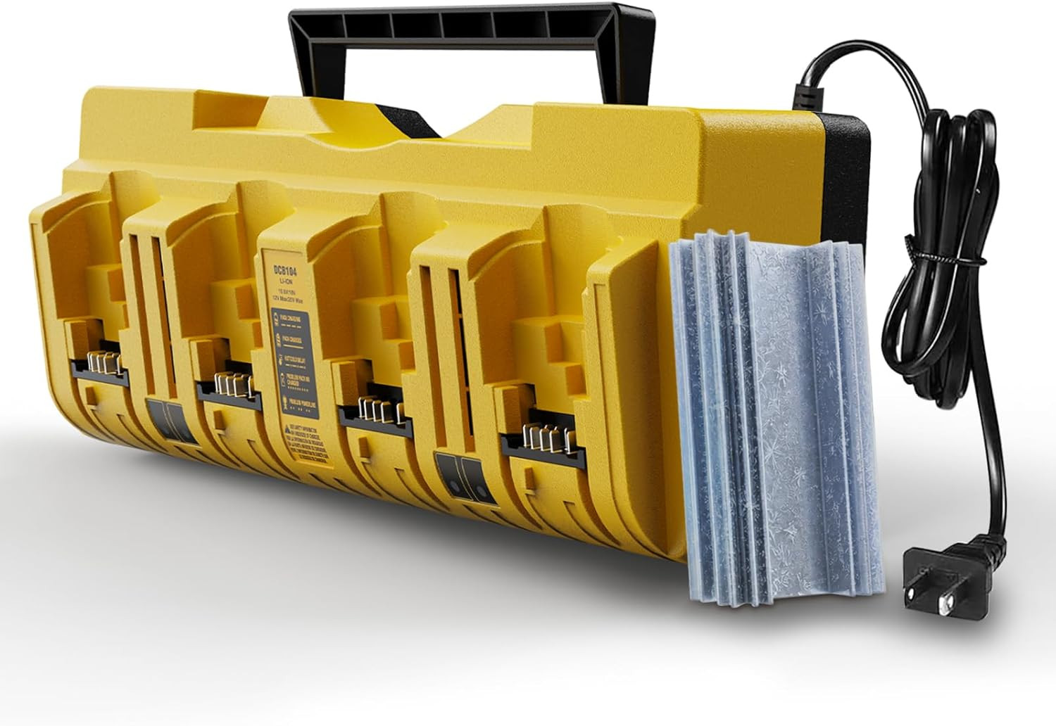 DCB104 Multi Battery Charger Station | 4-Port Fast Charger Compatible with Dewal