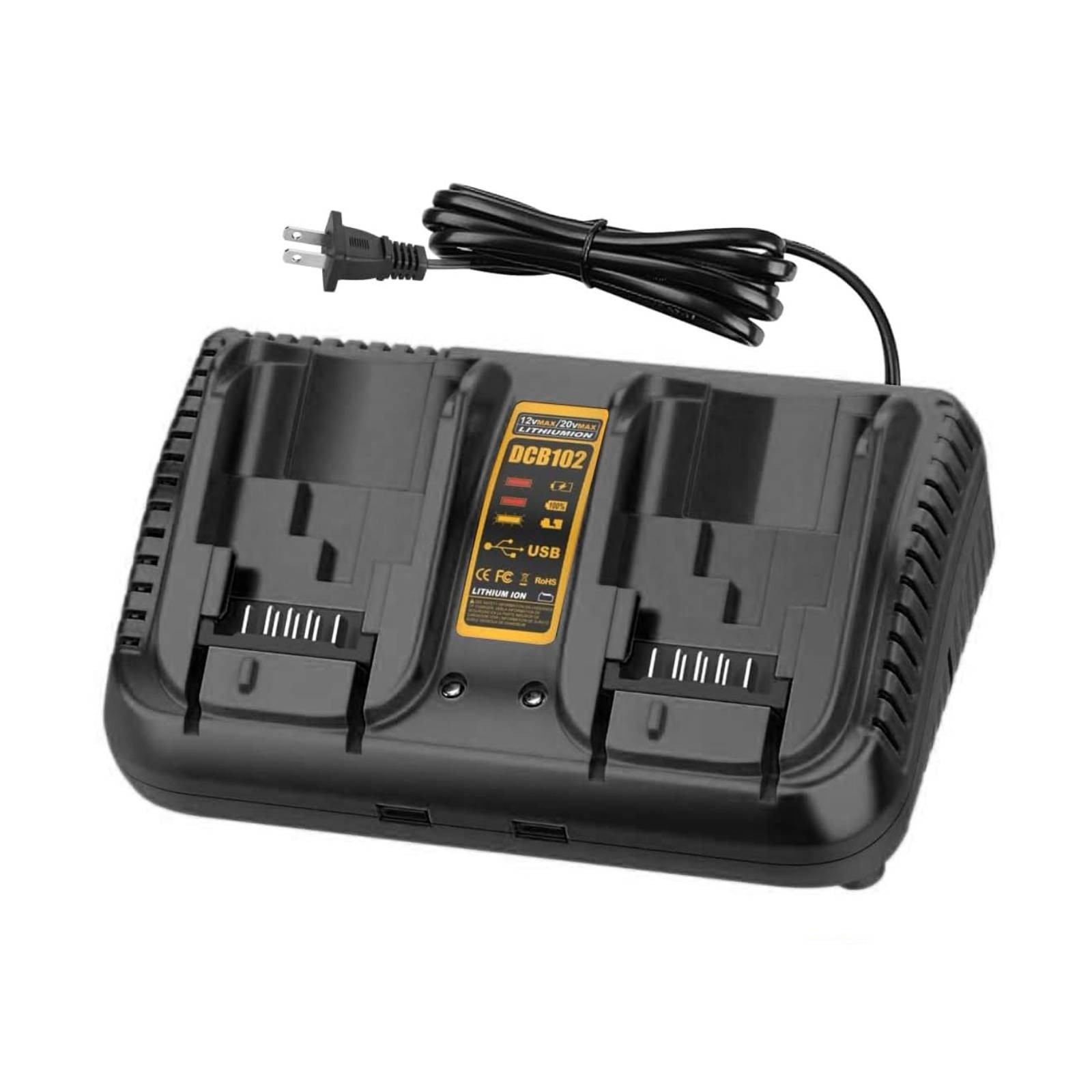 3A Lithium Battery Fast Charger For Dewalt 12V 20V MAX DCB102 DCB205 DCB200