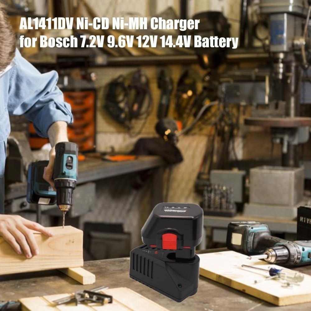 Bosch Ni-CD Ni-MH Battery Charger 7.2V-18V with LED Indicator – / Certified