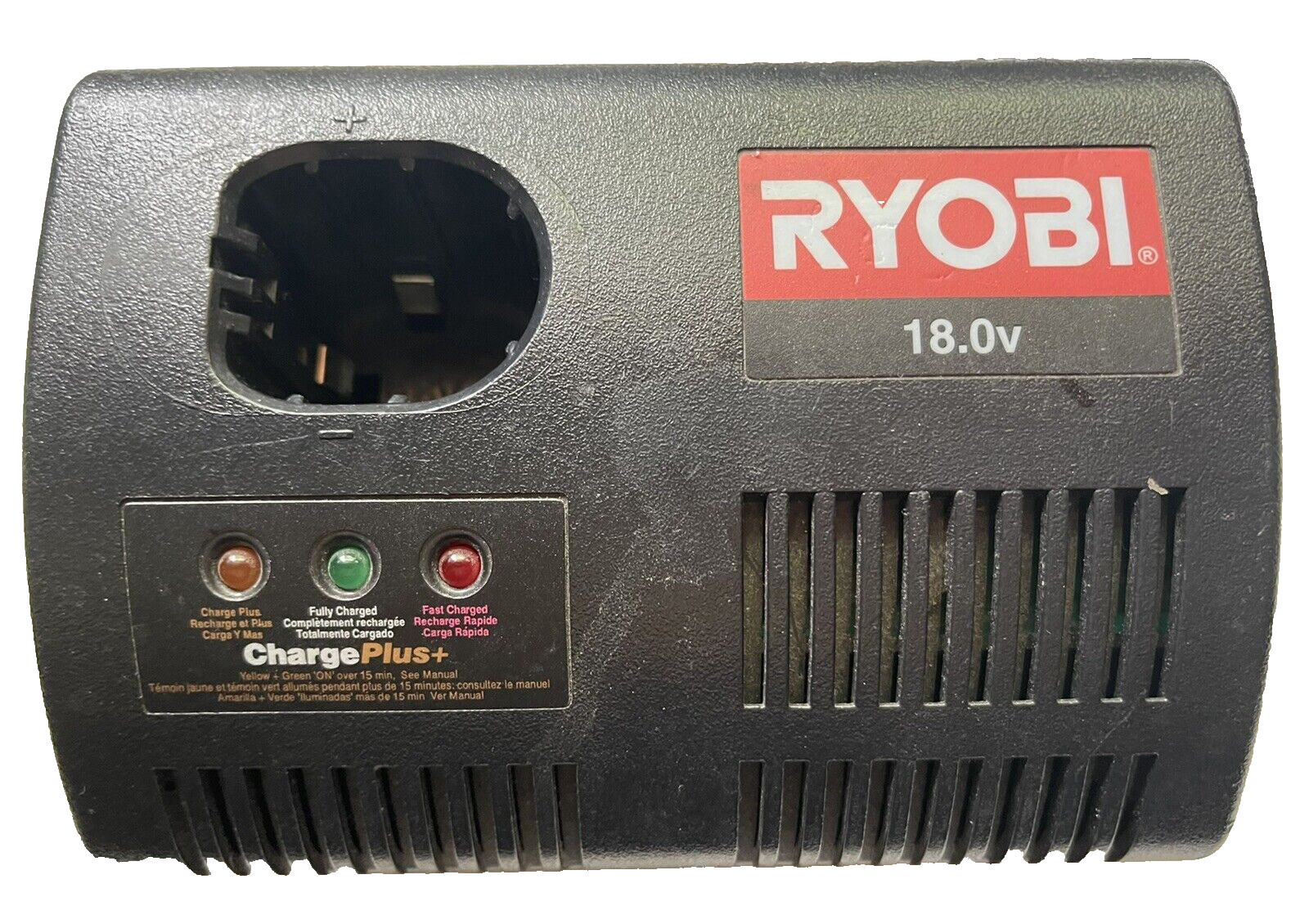 RYOBI P110 MODEL 140237039 18 VOLT CHARGE PLUS BATTERY CHARGER 18V NiCd