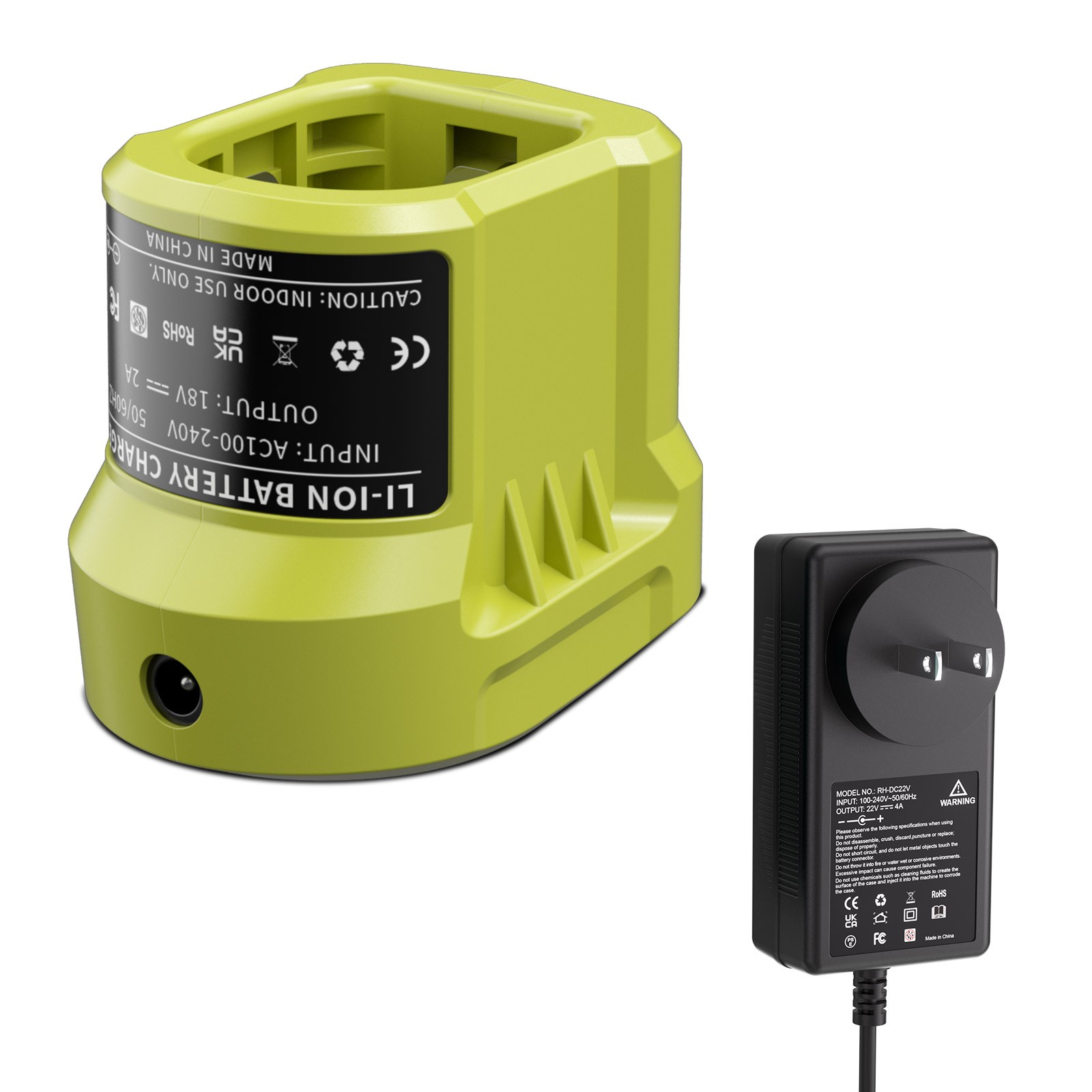 2PACK 6.0AH & Charger For RYOBI 18V Battery One Plus High Capacity P108 P106